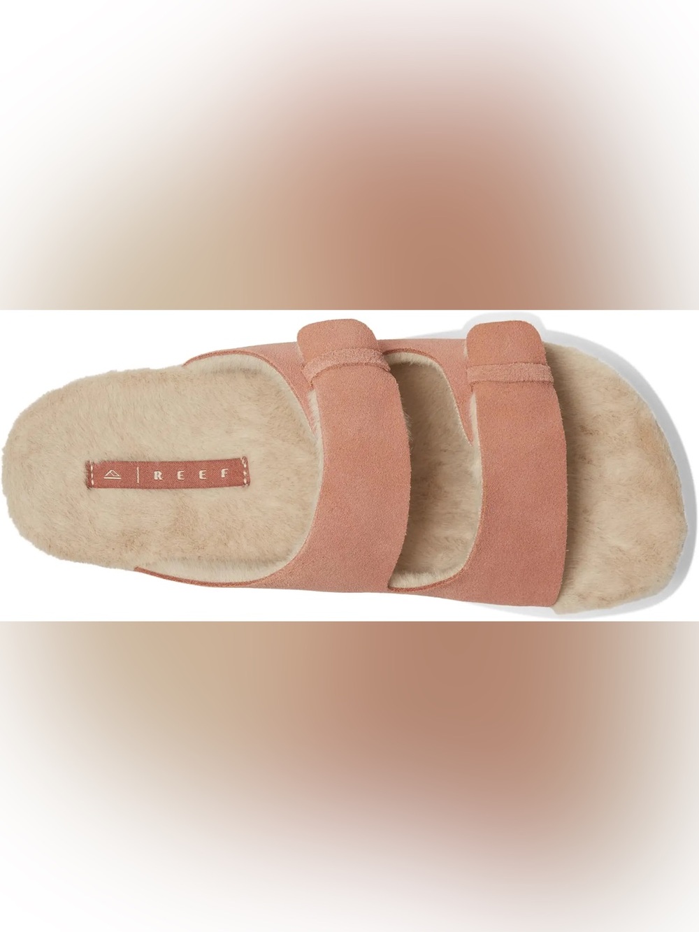 REEF OKAI CIARA SUEDE PLATFORM SANDALS IN CORK PINK 7 - Picture 2 of 10